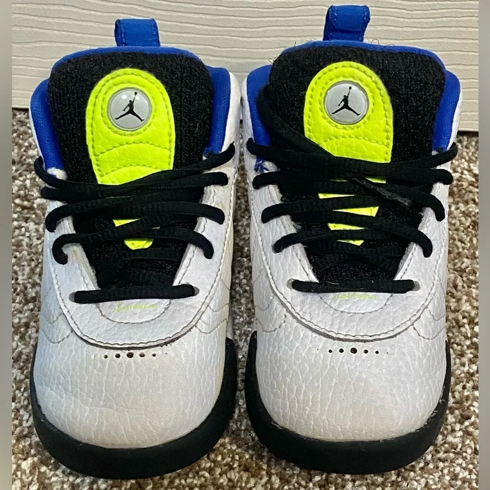 Nike Jordan Size 7C Jumpman Pro Toddler Sneakers Shoes 909418-135 White Blue